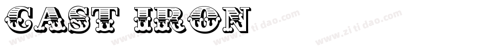 Cast Iron字体转换